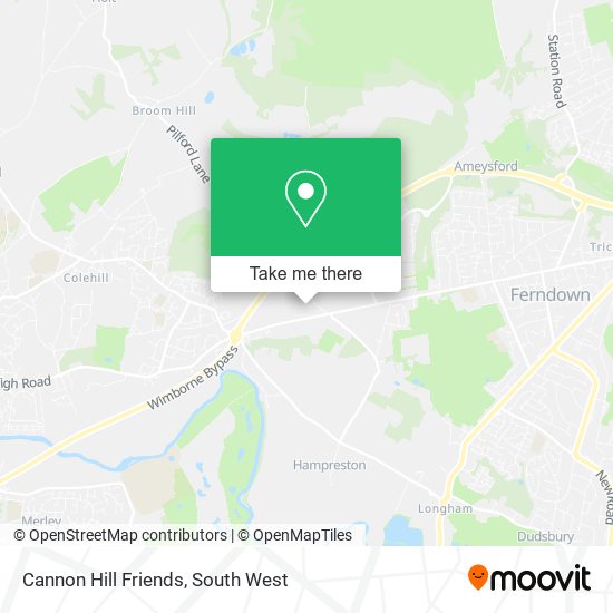 Cannon Hill Friends map