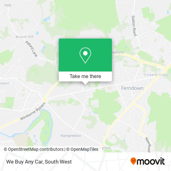 We Buy Any Car map