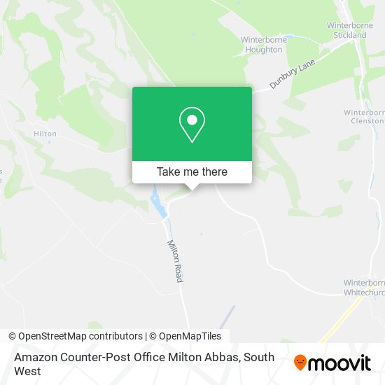 Amazon Counter-Post Office Milton Abbas map