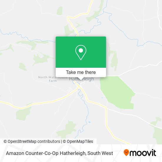 Amazon Counter-Co-Op Hatherleigh map