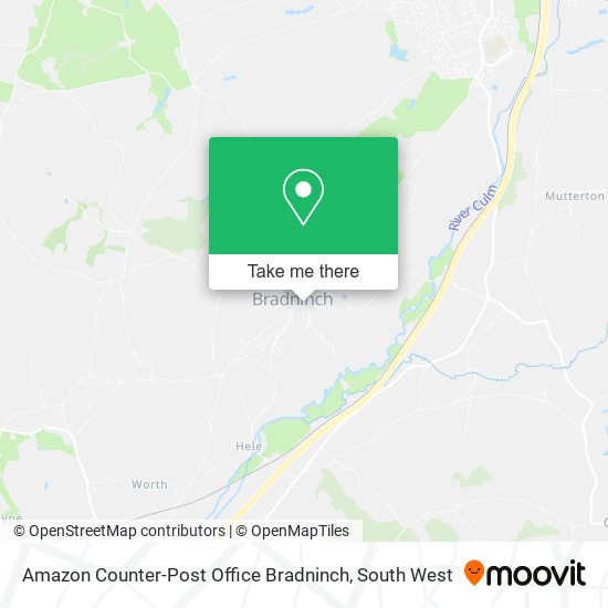 Amazon Counter-Post Office Bradninch map