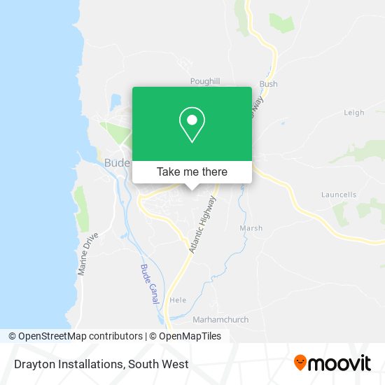 Drayton Installations map