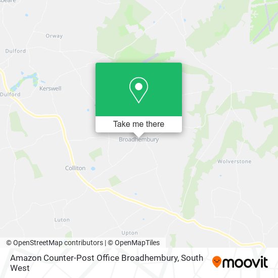 Amazon Counter-Post Office Broadhembury map