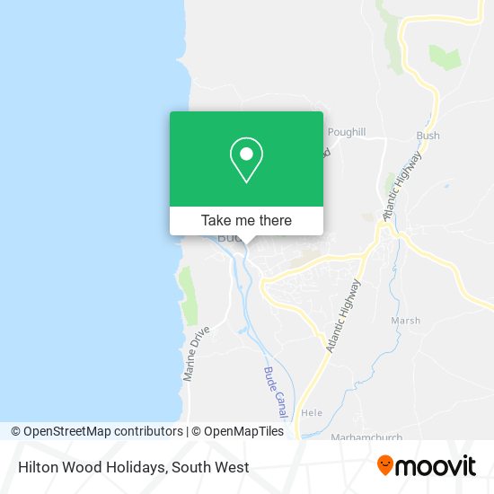 Hilton Wood Holidays map