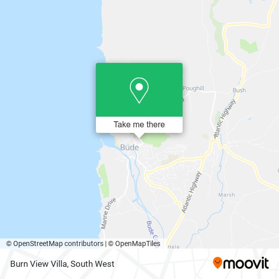 Burn View Villa map