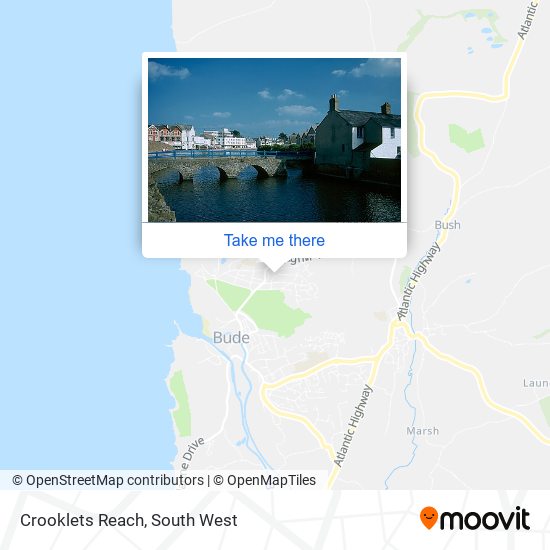 Crooklets Reach map