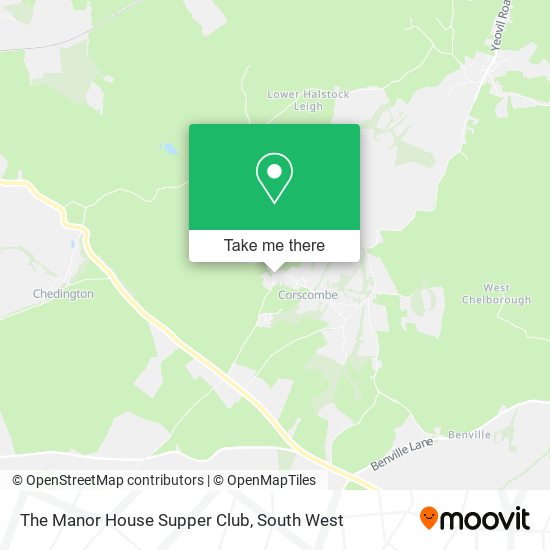 The Manor House Supper Club map