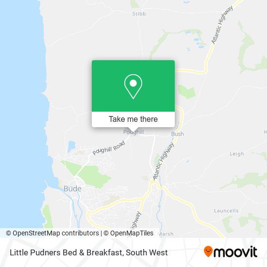 Little Pudners Bed & Breakfast map