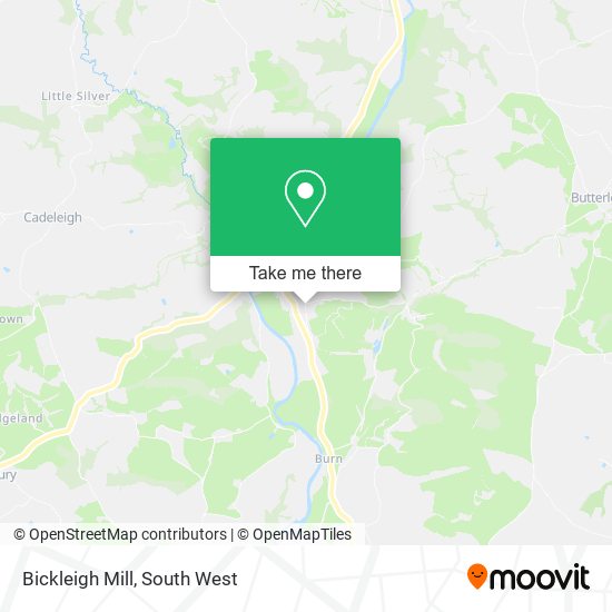 Bickleigh Mill map