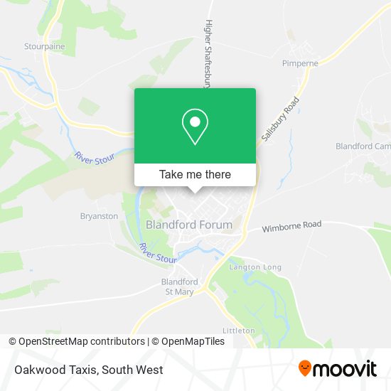 Oakwood Taxis map