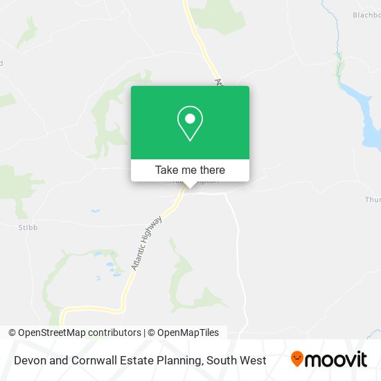 Devon and Cornwall Estate Planning map
