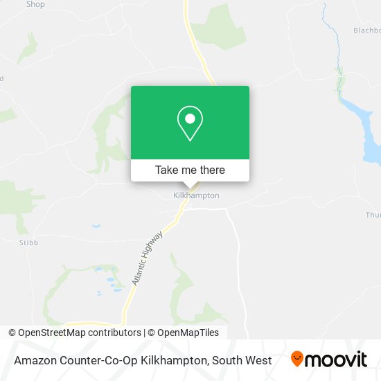 Amazon Counter-Co-Op Kilkhampton map