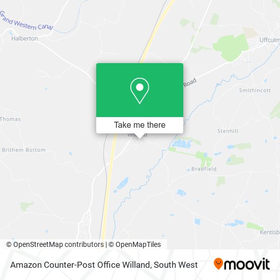 Amazon Counter-Post Office Willand map