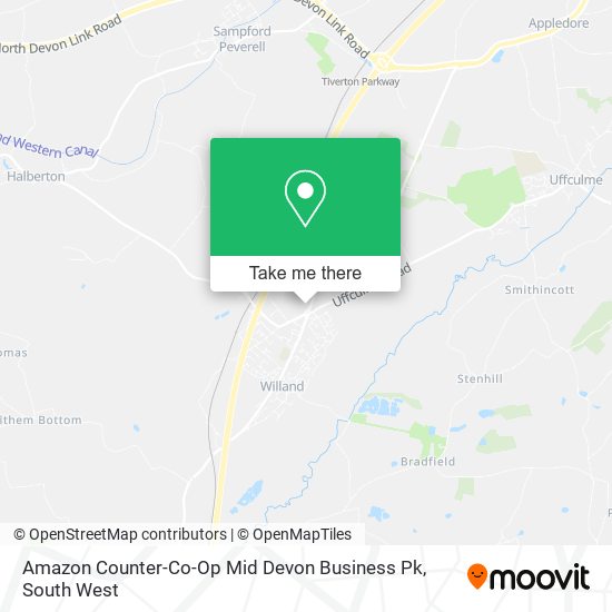 Amazon Counter-Co-Op Mid Devon Business Pk map