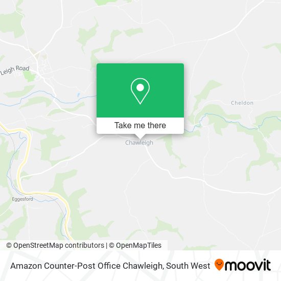 Amazon Counter-Post Office Chawleigh map