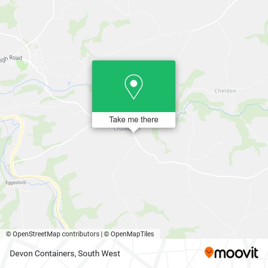 Devon Containers map