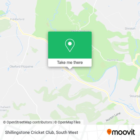 Shillingstone Cricket Club map