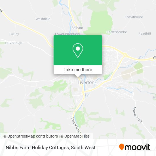 Nibbs Farm Holiday Cottages map