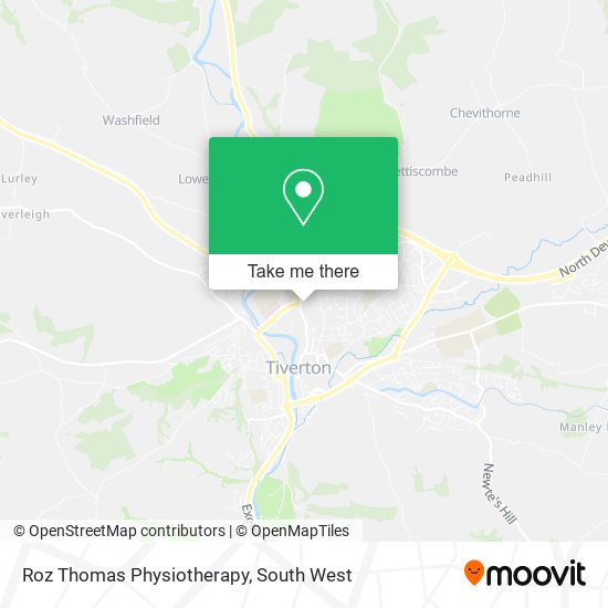 Roz Thomas Physiotherapy map
