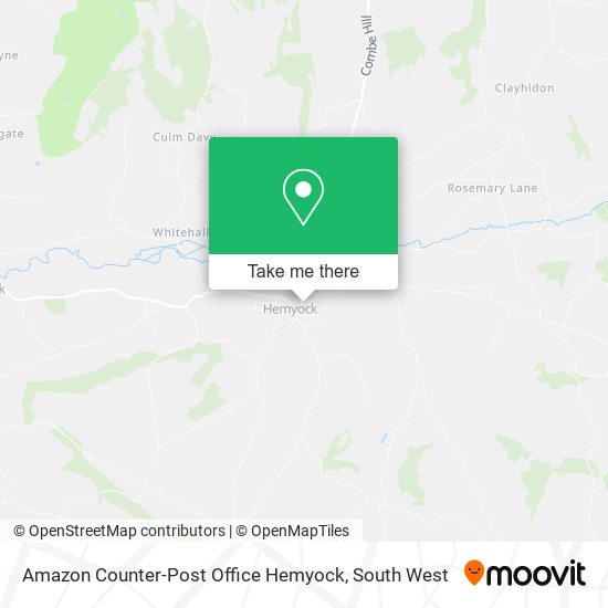 Amazon Counter-Post Office Hemyock map