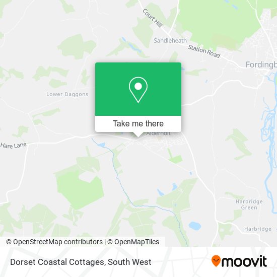 Dorset Coastal Cottages map