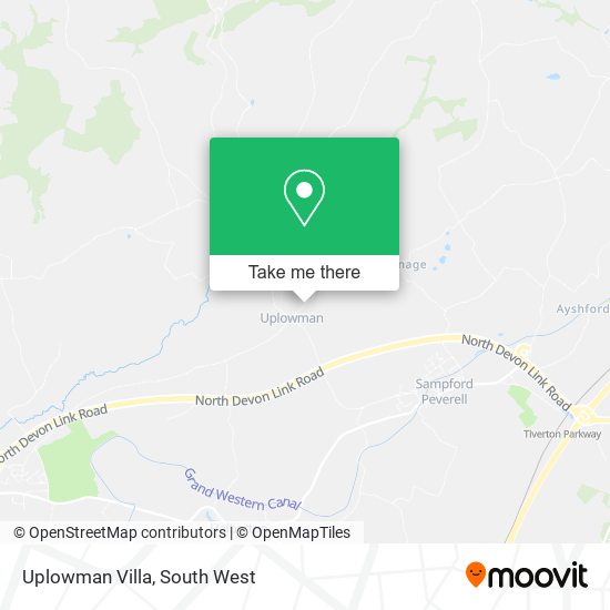 Uplowman Villa map