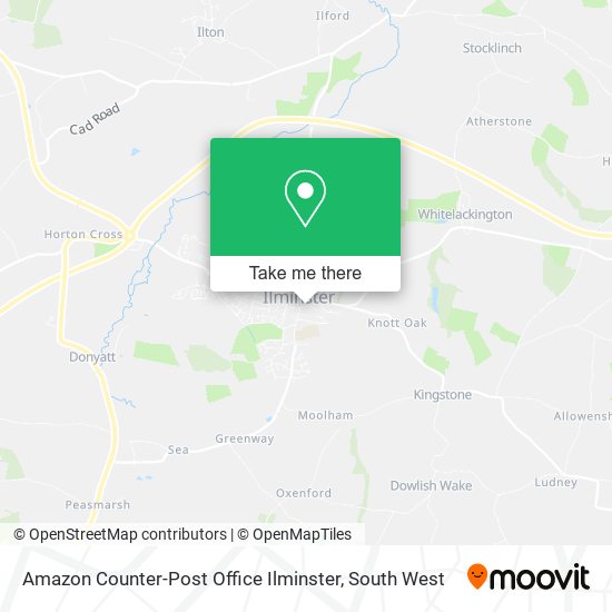 Amazon Counter-Post Office Ilminster map