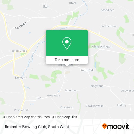 Ilminster Bowling Club map