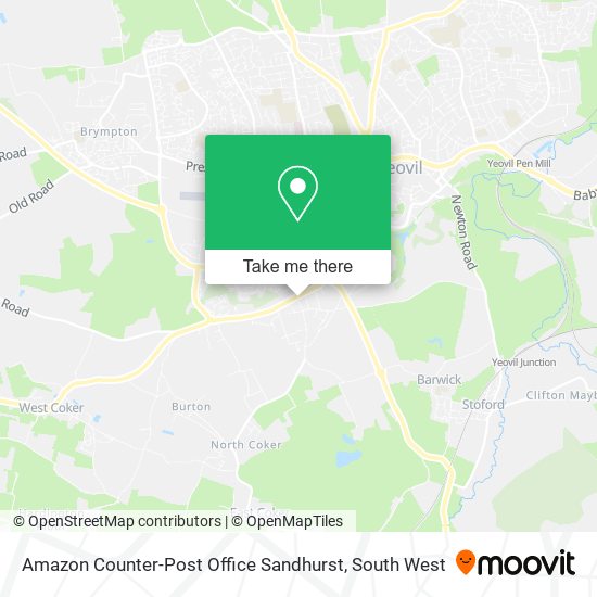 Amazon Counter-Post Office Sandhurst map