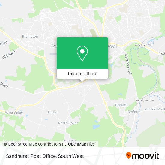 Sandhurst Post Office map