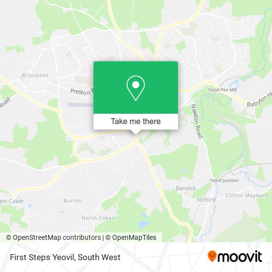 First Steps Yeovil map