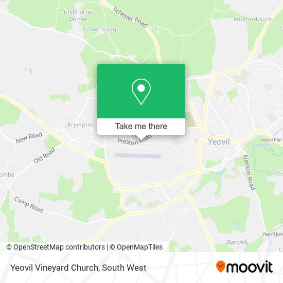 Yeovil Vineyard Church map