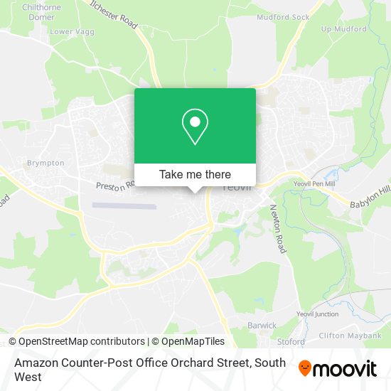 Amazon Counter-Post Office Orchard Street map