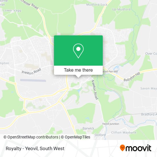 Royalty - Yeovil map