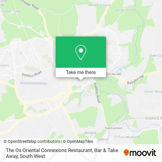 The Ox Oriental Connexions Restaurant, Bar & Take Away map