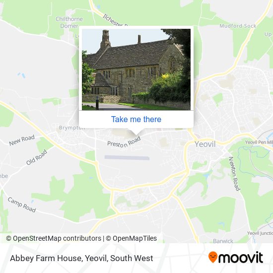 Abbey Farm House, Yeovil map