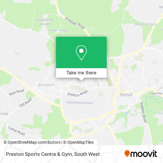 Preston Sports Centre & Gym map