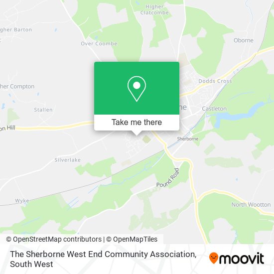 The Sherborne West End Community Association map