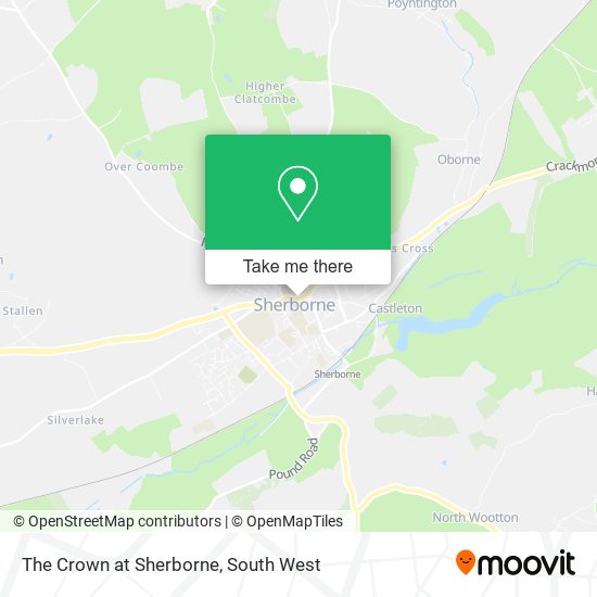 The Crown at Sherborne map