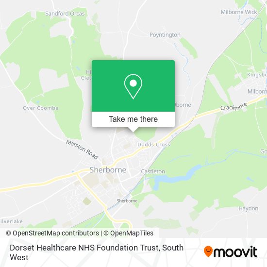 Dorset Healthcare NHS Foundation Trust map