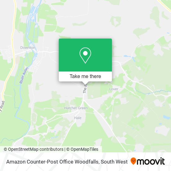 Amazon Counter-Post Office Woodfalls map