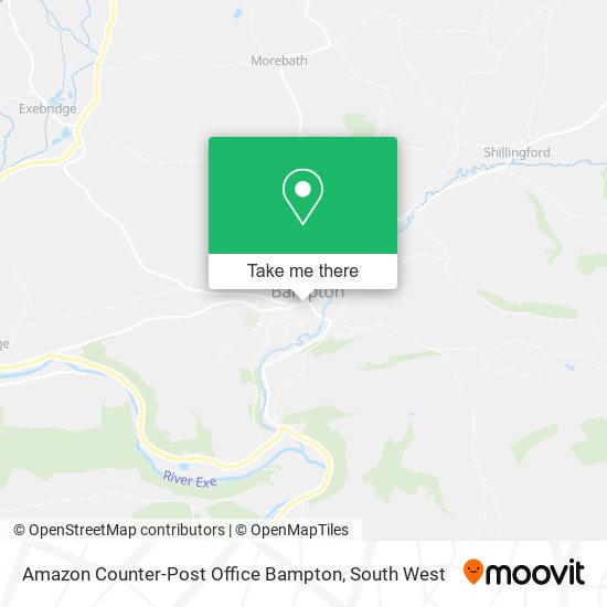 Amazon Counter-Post Office Bampton map