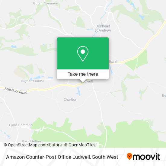 Amazon Counter-Post Office Ludwell map