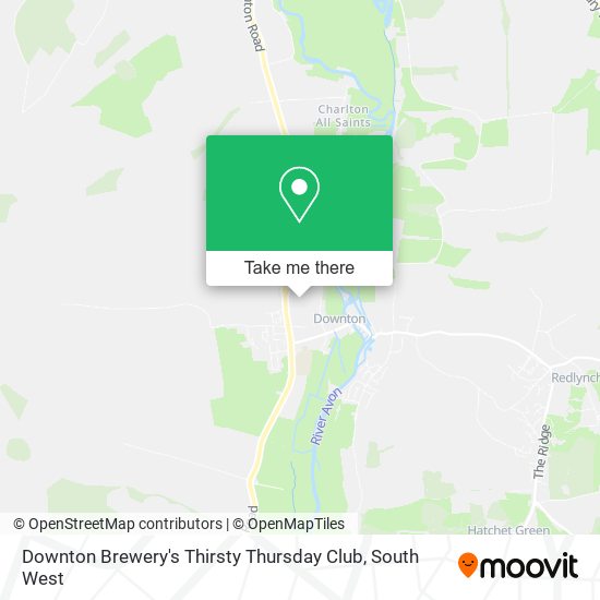 Downton Brewery's Thirsty Thursday Club map