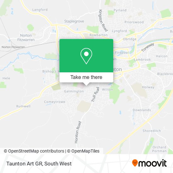 Taunton Art GR map