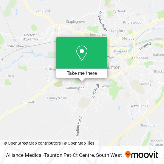 Alliance Medical-Taunton Pet-Ct Centre map