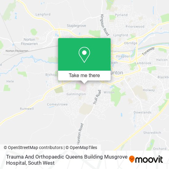 Trauma And Orthopaedic Queens Building Musgrove Hospital map