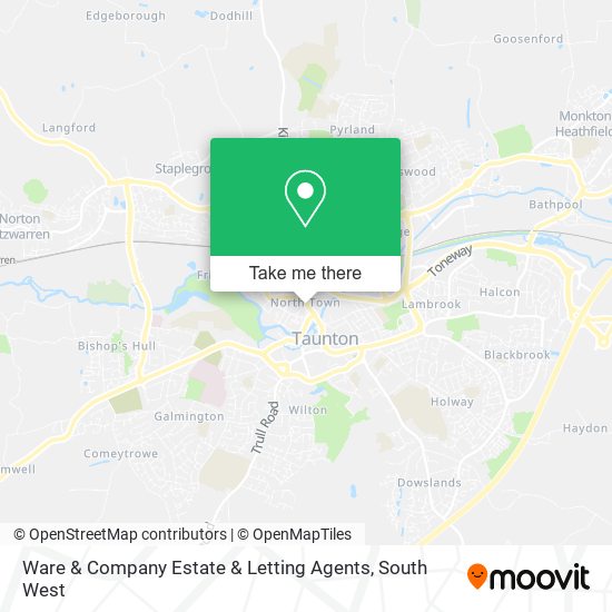 Ware & Company Estate & Letting Agents map