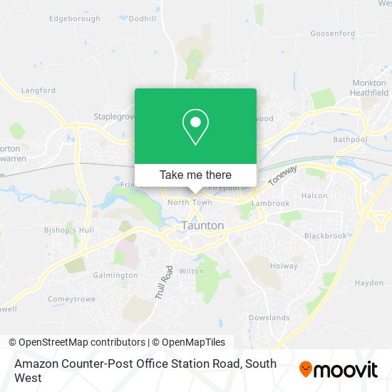 Amazon Counter-Post Office Station Road map