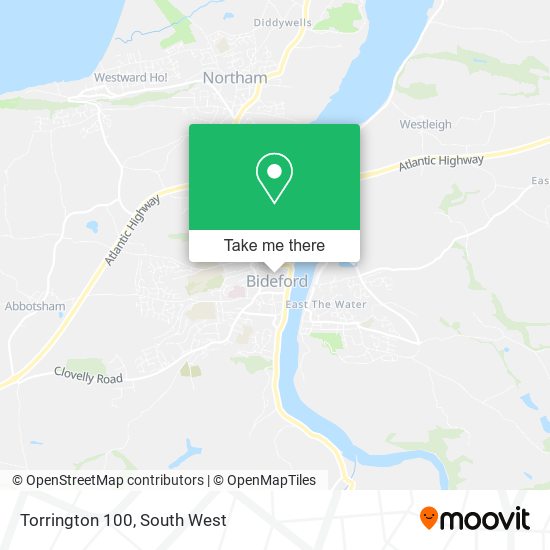Torrington 100 map